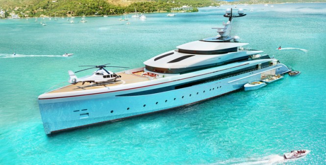 Mega yacht E-MOTION concept