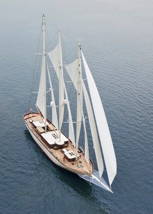 Mikhail S. Vorontsov Yacht from above