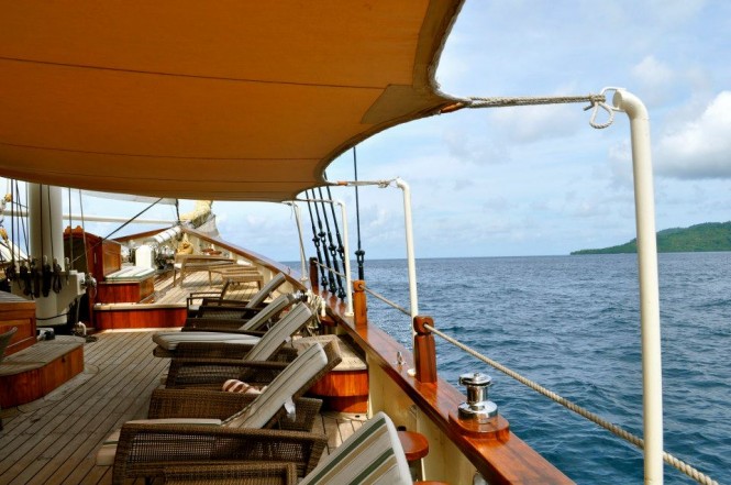 Mutiara Laut yacht - onboard