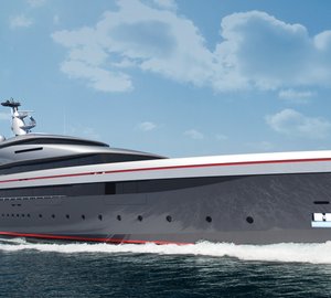 New 90m Oceanco mega yacht E-MOTION (DP046) design presented at MYS 2013