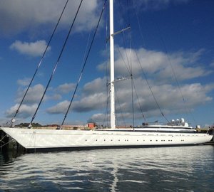 Photos of Pendennis-refitted 78m superyacht M5 afloat released by Ron Holland