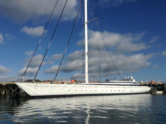 Pendennis-refitted superyacht M5 originally designed by Ron Holland afloat