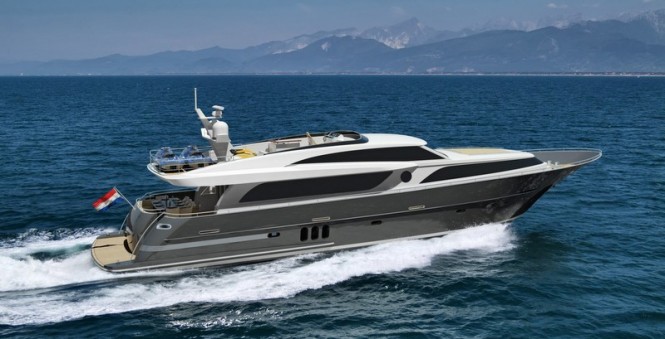 Rendering of Continental III 26.00 RPH Yacht by Wim van der Valk
