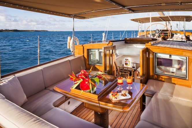 Royal Huisman Sailing Yacht Pumula - Photo by Cory Silken