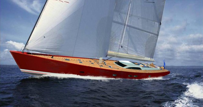 Starkel 131 Yacht Concept under sail
