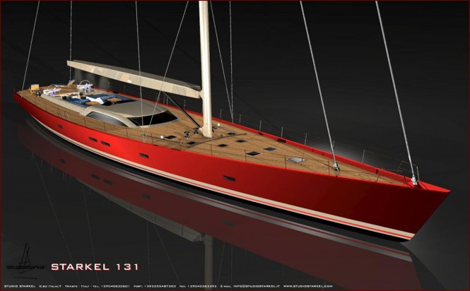 Starkel 131 superyacht concept by Fifth Ocean Yachts and Starkel Studio