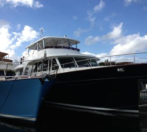 Photos of Vicem 107 Cruiser Yacht MONI from her US debut at FLIBS 2013 Press Event
