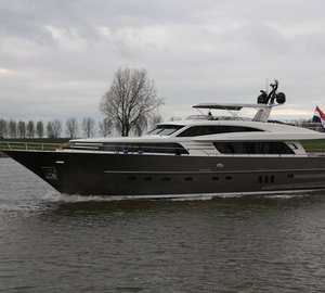 First sea trials for Wim van der Valk Continental III 26.00 Yacht