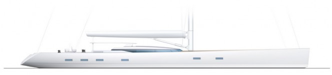 PS46 superyacht concept - Profile - white hull