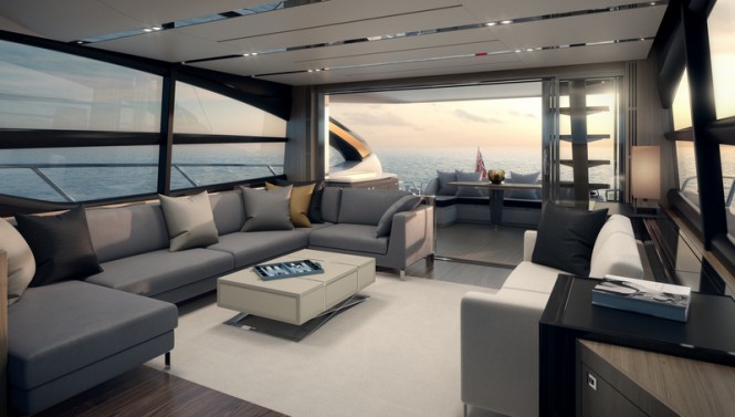 Princess S72 Yacht - Saloon Princess S72 Yacht - Saloon