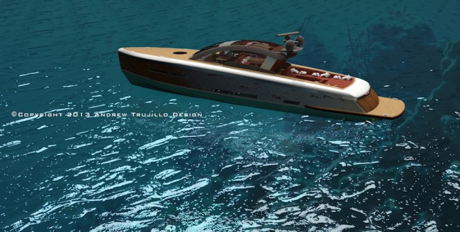 25m Wooden Motor Yacht Concept by Andrew Trujillo