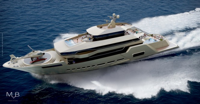 65m superyacht Crescendo concept by MUB