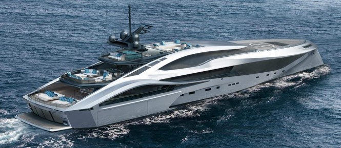 72m SuperSport Series superyacht by Palmer Johnson - aft view