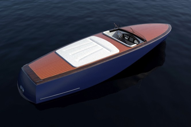 8m Tim Gliding luxury yacht tender - Aft Quarter