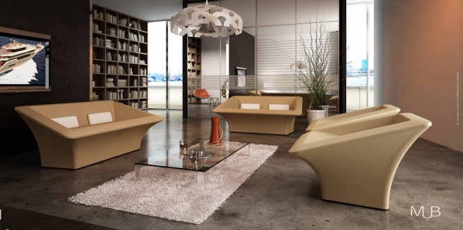 Crescendo Yacht Design - Owners Saloon Crescendo Yacht Design - Owners Saloon