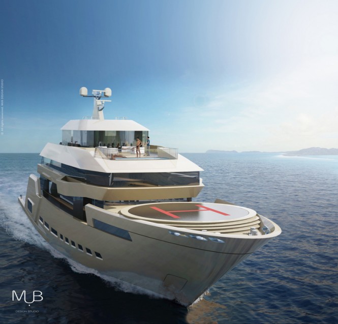 Crescendo Yacht Design - front view