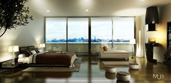 Crescendo superyacht concept - Owners Cabin Crescendo superyacht concept - Owners Cabin