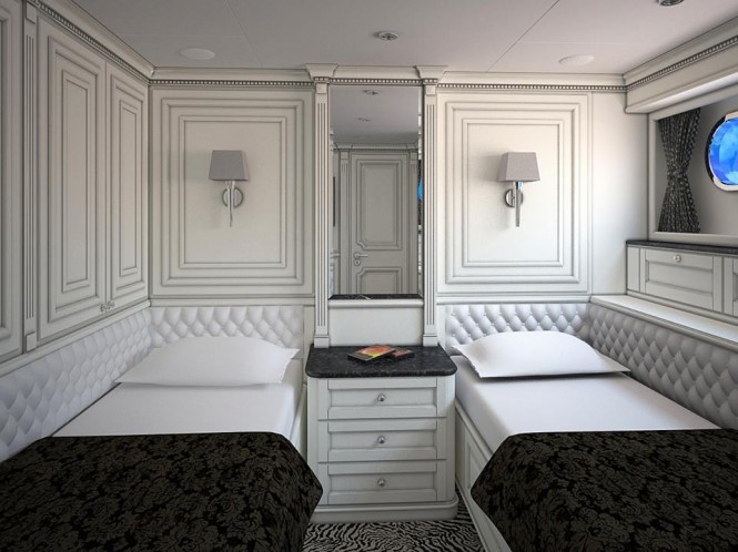 Destiny superyacht - Port Guest Cabin