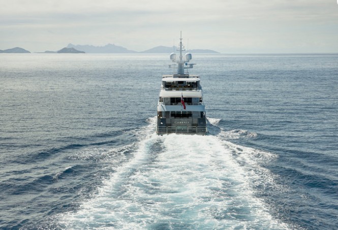 Expedition yacht CaryAli - aft view