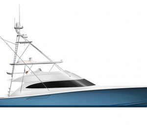 Viking 92 Convertible yacht's hull infused