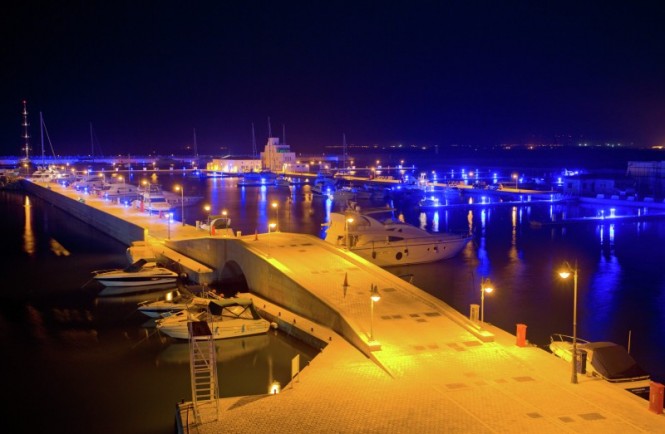 Limassol Marina by night