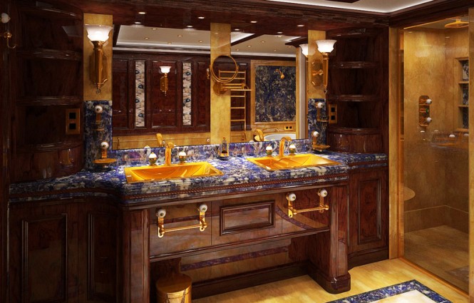 Luxury yacht Artpolaris - Bathroom