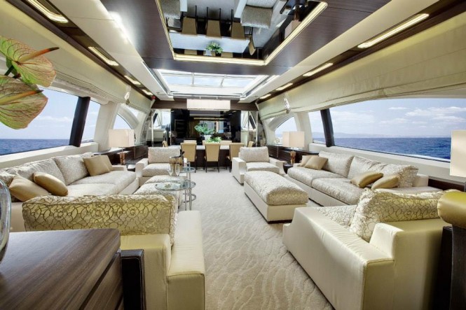 Luxury yacht Azimut Grande 120SL - Saloon