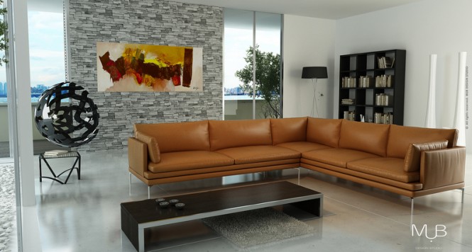 Mega yacht Crescendo concept - Main Saloon Mega yacht Crescendo concept - Main Saloon