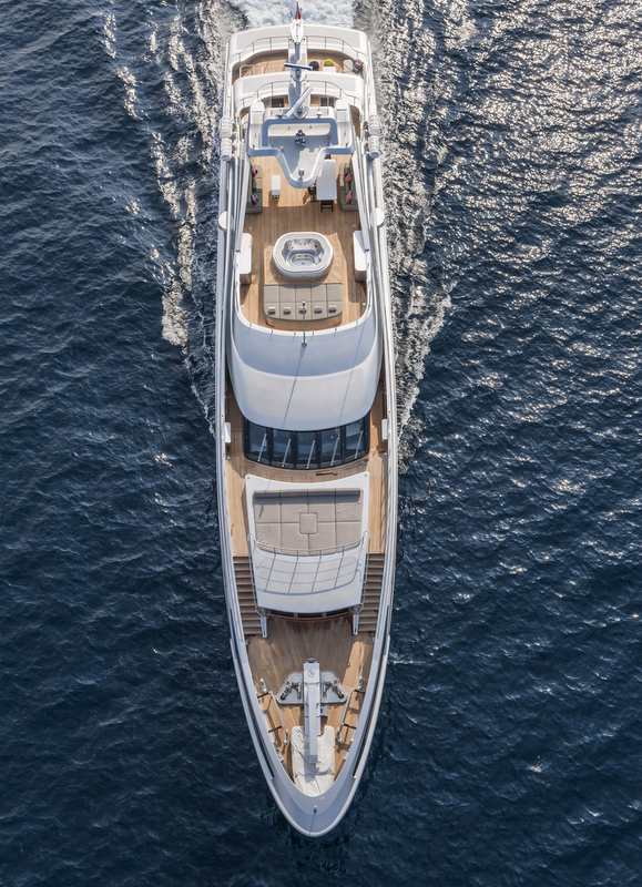 Motor yacht Panthera from above