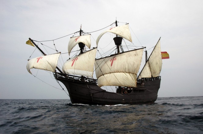 Historic replica of Ferdinand Magellan’s galleon, NAO Victoria (Photo Credit: FUNDACION NAO VICTORIA)