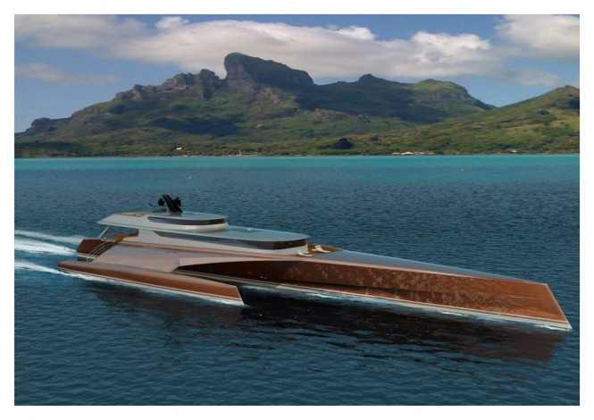 New 60m Power Trimaran unveiled by Blue Coast Yachts