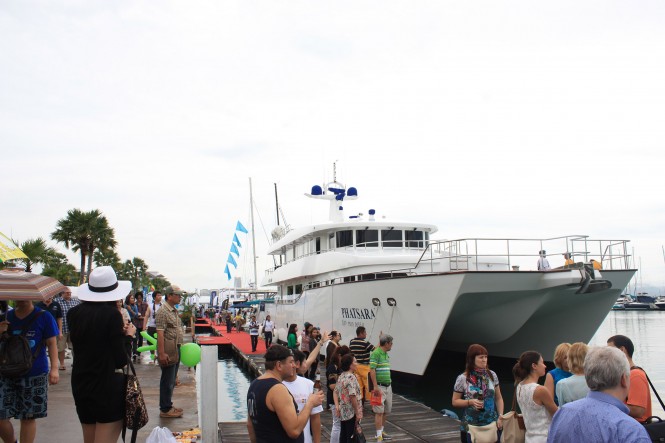 OMPBS 2013 - Luxury yacht Phatsara - the biggest vessel on display
