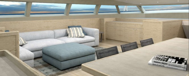 PS46 superyacht concept - Traveller Saloon