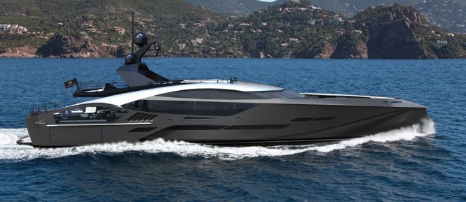 Palmer Johnson 42m SuperSport Yacht - side view
