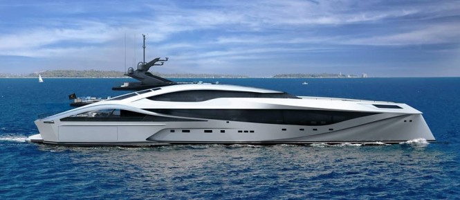 Palmer Johnson 72m SuperSport Series yacht - side view