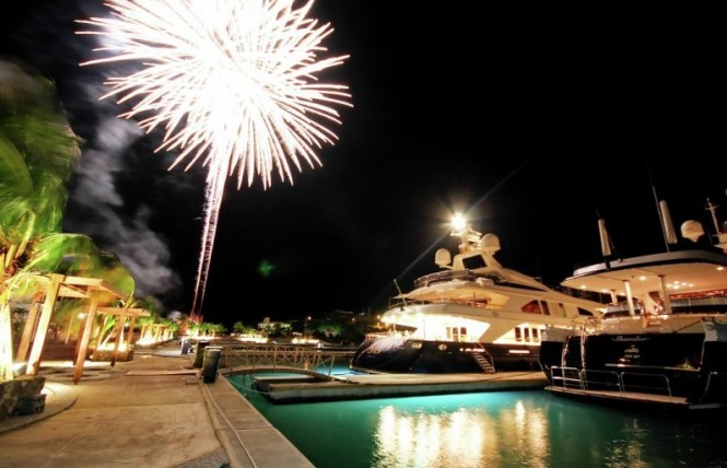 Port Louis Marina by night