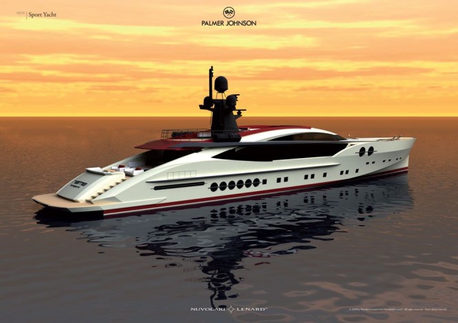 Rendering of Palmer Johnson superyacht PJ 170-2