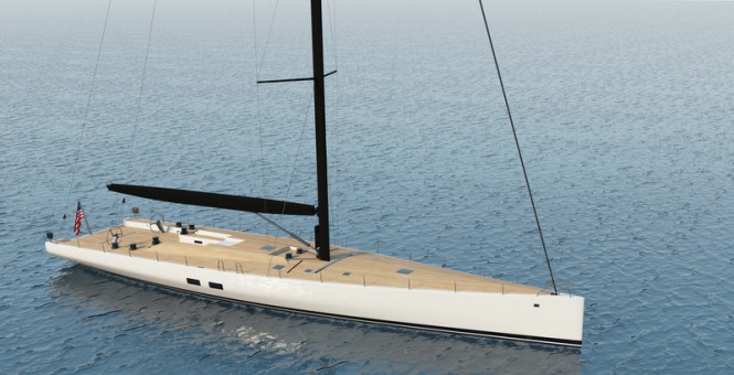 Rendering of WallyCento #3 Yacht