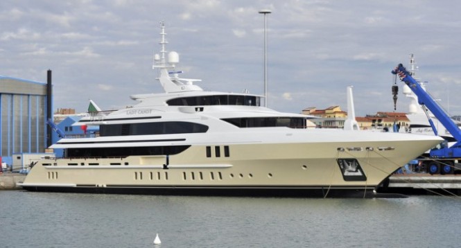 Superyacht Lady Candy on the water
