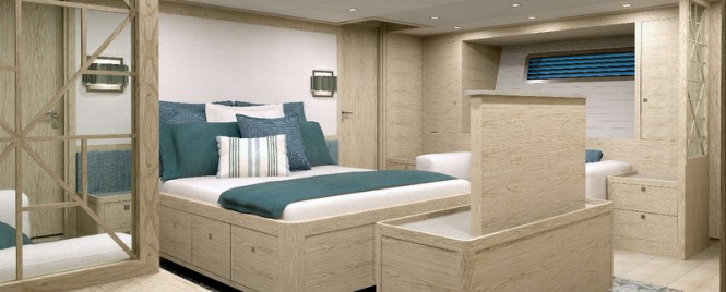 Superyacht PS46 concept - Traveller Owners Cabin