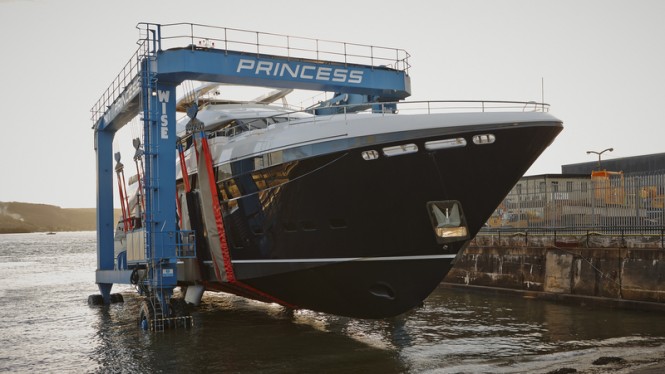 Third Princess 40M superyacht at launch