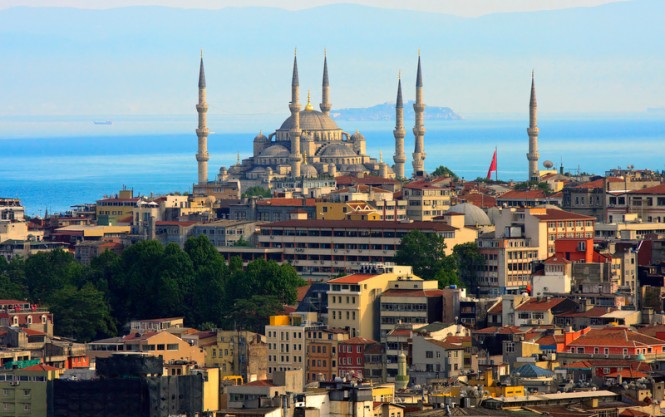 Istanbul in the popular Eastern Mediterranean yacht charter destination - Turkey