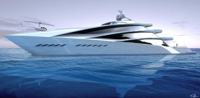 70m superyacht SPIRA concept design by Scott Henderson