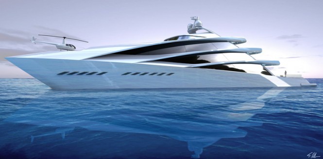 70m superyacht SPIRA concept design by Scott Henderson