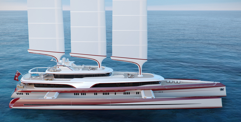 80m mega yacht Dragonship by Pi Yachts and McPherson Yacht Design