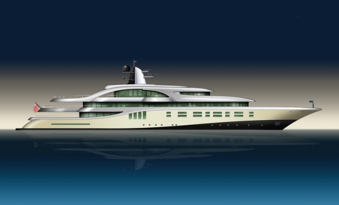 88m mega yacht Z10 concept by Oceanco and Michael Leach Design