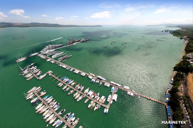 A rendering of newly extended Yacht Haven Marina Phuket - Image credit to Marinetek