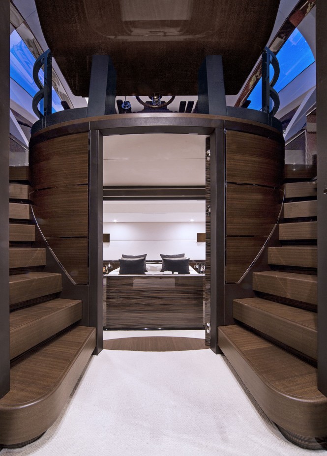 Aboard Alpha 87 Express Sportbridge Yacht