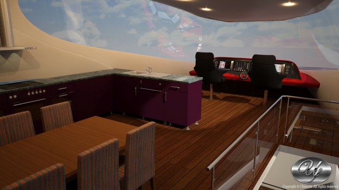 Aboard superyacht UF-29TE13-109 design