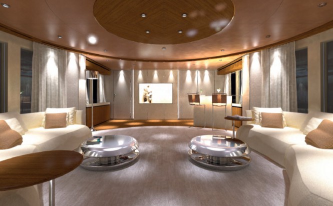 Azuro superyacht - Skylounge looking forward